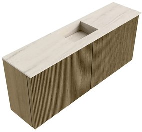 Mondiaz Joya DLux 100cm toiletmeubel dusk met wastafel faye midden 1 kraangat meli
