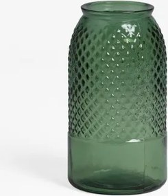 Vaas Van Gerecycled Glas Dinte Groen – Kool - Sklum