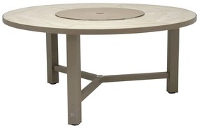 4 Seasons Outdoor | Diva tafel round, taupe  Tuintafel    taupe weerbestendig