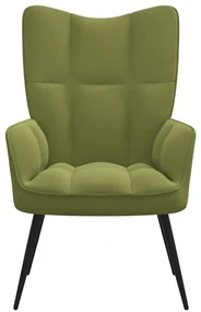 vidaXL Relaxstoel fluweel lichtgroen