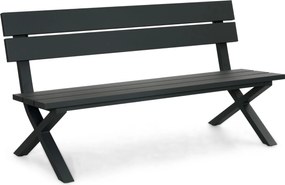 Tuinbank  aluminium 160 cm Aluminium Grijs-antraciet  Presto Crosano