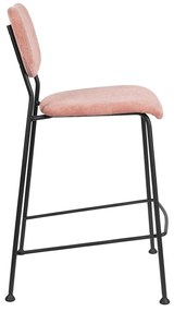 Zuiver Benson Lage Barkruk Stof Roze