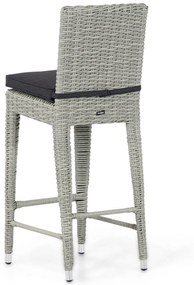 Garden Collections York Barchair New Grey Wicker Grijs