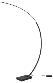 Design vloerlamp zwart incl. LED dimbaar - Dina Design Binnenverlichting Lamp