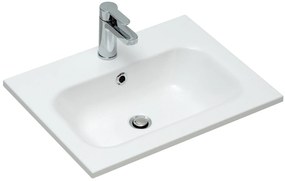 Saniclear Essen mineraal marmeren wastafel 60cm met kraangat