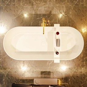 Mondiaz Noble vrijstaand bad 180x75cm kleur army/talc