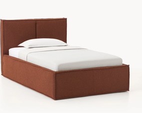 Gestoffeerd bouclé eenpersoonsbed Dream