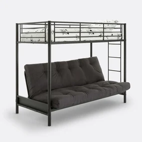 Mezzanine bed met bank, JANIK