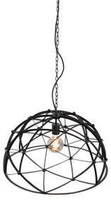 Hanglamp Coco Zwart Ø60cm - Metaal - Urban Interiors - Industrieel & robuust