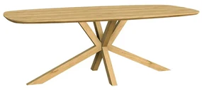Tower Living Ovale Eettafel Acaciahout 180 Cm Crotone - 180 X 90cm.