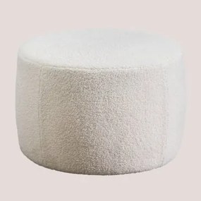 Chenille Puff Jaldinguer Chenille White - Sklum