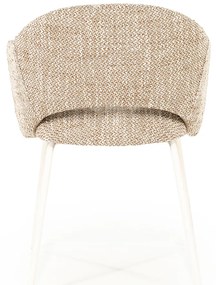 By-Boo Story Wit-frame Eetkamerstoel Bruin