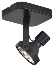 Design plafondspot zwart GU10 70mm draai- en kantelbaar - Vo