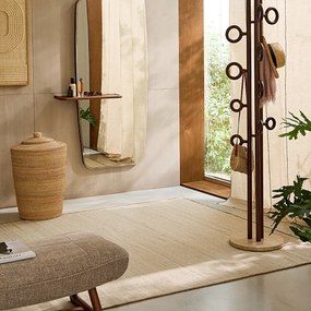 Handgeweven vloerkleed, 81% wol, Kinah