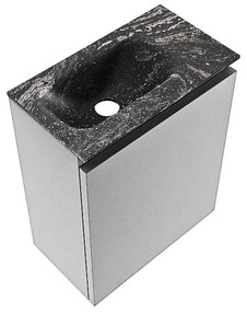 Mondiaz Ture DLux toiletmeubel 40cm plata met wastafel lava links zonder kraangat