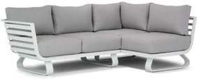 Hoek loungeset 3 personen Aluminium Wit Santika Furniture Santika Sovita