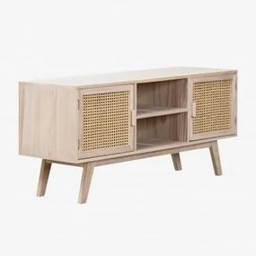 Tv-meubel In Hout Ralik Design Natuurlijk Hout - Sklum