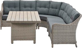 Garden Impressions Nova lounge dining set 5-delig - mystic grey