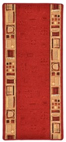 vidaXL Tapijtloper met gelbodem 67x120 cm rood