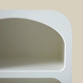 Organisch Nachtkastje Wit - 45x40x55cm.