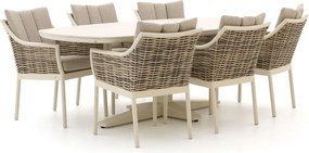 Diningset Apple Bee | 6 personen | Tuinset sintered stone | 7-delig | Kees Smit Tuinmeubelen