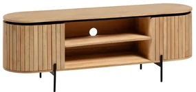 Kave Home Licia Tv-meubel Ovaal Mangohout - 160x43x56cm.