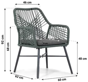 Tuinstoel Rope Groen Domani Furniture Foris