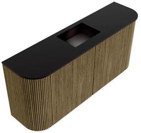 Mondiaz Joya 95cm toiletmeubel ronding links/rechts dusk met wastafel faye midden 1 kraangat urban