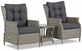 Bistroset 2 personen  Wicker Grijs Garden Collections New Castle