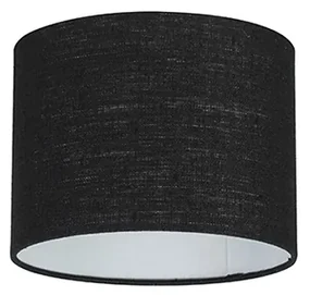 Stoffen lampenkap zwart 20/20/15 Modern rond
