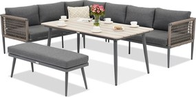 Aluminium tuinmeubelset Mindoro Garden Point antraciet