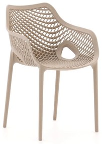 Dining tuinstoel | Forza Ripi | Kunststof | Taupe | Stapelbaar | Kees Smit Tuinmeubelen