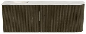 Mondiaz Joya DLux 110cm toiletmeubel ronding rechts shadow met wastafel faye links 1 kraangat ostra