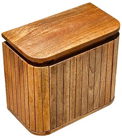 Livli Estrela toiletmeubel met ribbelfront 40cm mangohout zonder waskom