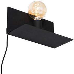 Moderne wandlamp zwart magnetisch verstelbaar - Muro