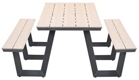 Garden Impressions Sarria picknick set 280 x 178 - donker grijs