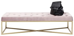 Kare Design Crossover Fluwelen Halbankje Roze 150 Cm