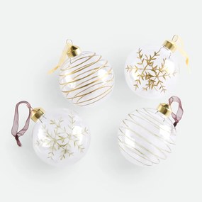 Set van 24 glazen kerstballen, CASPAR