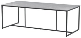 4 Seasons Outdoor Quatro tafel met keramisch blad light grey 220 x 95 cm  Tuintafel    lichtgrijs weerbestendig