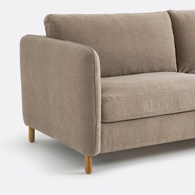 4-zits bedbank Loméo van gevlekt polyester