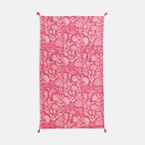 Fouta XL, bloemenprint, badstof voering, LINDA