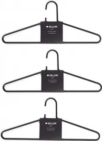 Set Van 6 Hangers Van Alham-staal Zwart - Sklum
