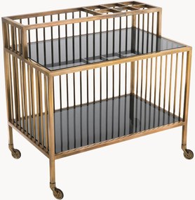 Barwagen Rutherford met glazen plateaus