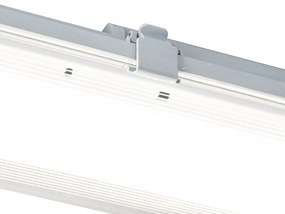 Buitenlamp TL armatuur grijs incl. LED 15W 2250 lm 4000K IP65 - Base IP65 Buitenverlichting