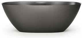Zeza Element Vrijstaand Bad - 175x76x60cm - solid surface - mat donker grijs SW1208810