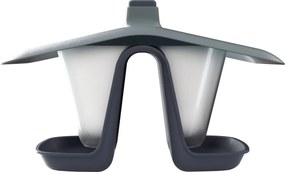 Prosperplast Birdyfeed Double Vogelvoedersilo - Antraciet - 28 x 18 x 17 cm