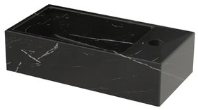 Riho Livit Tiny Fontein - 1 kraangat rechts - 41x20.5x10.5cm - zwart marmer W031007M01