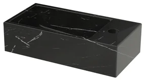 Riho Livit Tiny Fontein - 1 kraangat rechts - 41x20.5x10.5cm - zwart marmer W031007M01