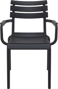 Garden Impressions Paris tuinstoel zwart - 2 stuks