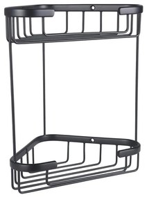 Eastbrook Solid messing doucherek driehoek dubbel zwart mat
